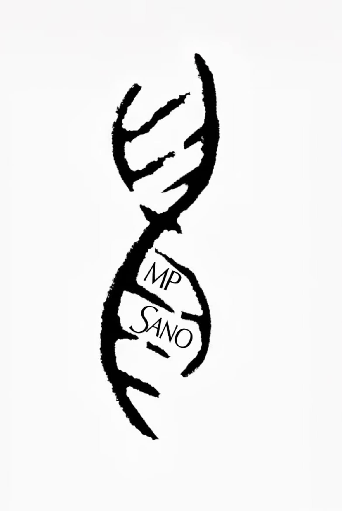 MP SANO — hand-drawn DNA helix